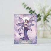 Carte postale de la fée de la sphère violette (Debout devant)
