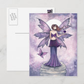Carte postale de la fée de la sphère violette (Devant / Derrière)