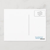 Carte postale de la fée des flocons de neige (Dos)