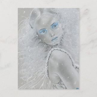 Carte postale de la fée des flocons de neige