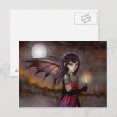 Carte postale de la fée vampire de Victoria au pro (Devant / Derrière)