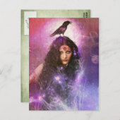 Carte postale de la femme de médecine (Devant / Derrière)