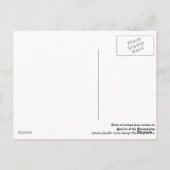 Carte postale de la fenêtre en verre de Nazareth (Dos)