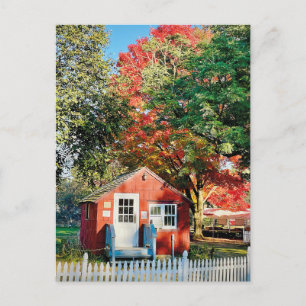 Carte postale de la ferme d'automne