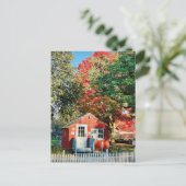 Carte postale de la ferme d'automne (Debout devant)