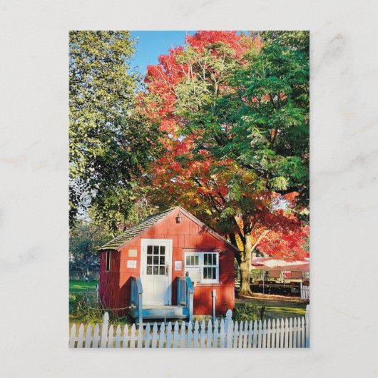 Carte postale de la ferme d'automne (Devant)