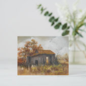 Carte postale de la ferme de grange rustique (Debout devant)