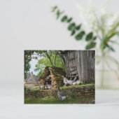 Carte postale de la ferme d'oie de foie gras tradi (Debout devant)