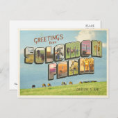 Carte postale de la ferme Salomon (Devant / Derrière)