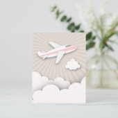 Carte postale de la fête d'anniversaire de l'avion (Debout devant)