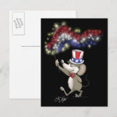 Carte postale de la fête de la nuit de Moe's Happy (Devant / Derrière)