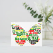 Carte postale de la fête de l'indépendance du Guya (Debout devant)