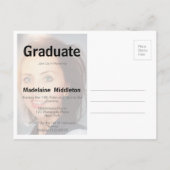 Carte postale de la fête des diplômés (Dos)