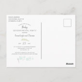 Carte postale de la fête des éléphants modernes (Dos)