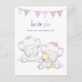 Carte postale de la fête des éléphants modernes (Devant)