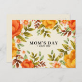 Carte postale de la Fête des Mères (Devant / Derrière)