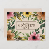 Carte postale de la Fête des Mères (Devant / Derrière)