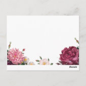 Carte postale de la Fête des Mères (Dos)