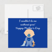 Carte postale de la fête des mères Be Me (Devant / Derrière)