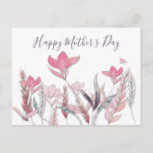 Carte postale de la Fête des mères de l'aquarelle (Devant)