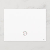 Carte postale de la fête des mères florales noire (Dos)