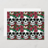 Carte postale de la fête des morts - Halloween (Devant / Derrière)