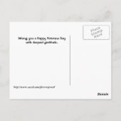 Carte postale de la fête des vétérans Merci ... (Dos)