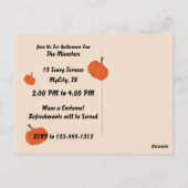 Carte postale de la fête d'Halloween (Dos)