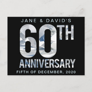 Carte postale de la fête du 60e anniversaire de Di