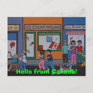 Carte postale de la fête du Canada