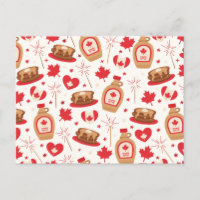 Carte postale de la fête du Canada