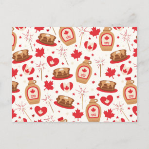 Carte postale de la fête du Canada