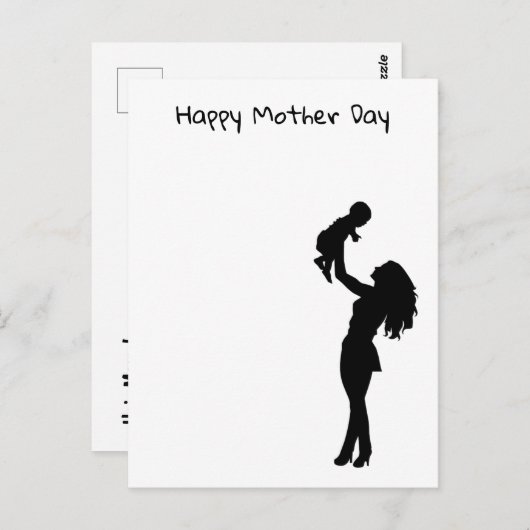 Carte postale de la fête mère (Devant / Derrière)