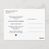 Carte postale de la fête moderne de remise de dipl (Dos)