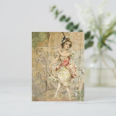 Carte postale de la feuille de musique victorienne (Debout devant)