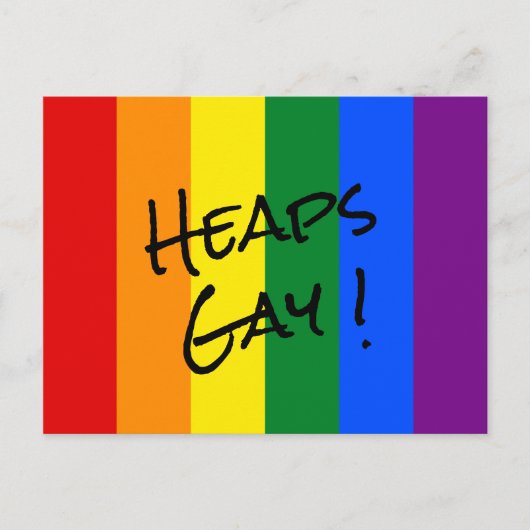 Carte postale de la fierté arc-en-ciel (Devant)