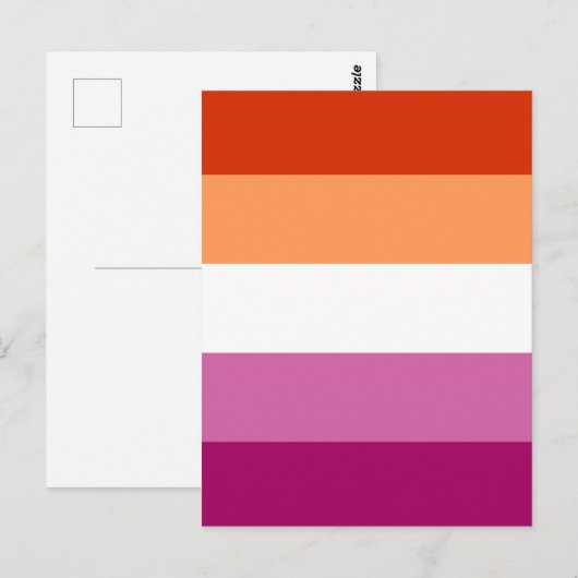 Carte postale de la fierté lesbienne (Devant / Derrière)