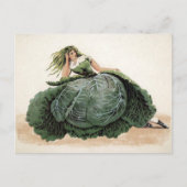Carte postale de la fille aux choux victorienne  (Devant)