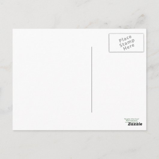 Carte postale de la fille de la sirène océanique (Dos)