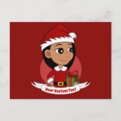 Carte postale de la fille de Noël (Devant)