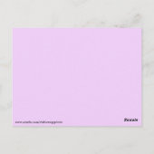 Carte postale de la fleur d'or de méditation (Dos)