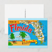 Carte postale de la Floride ensoleillée (Devant / Derrière)