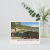 Carte postale de la fontaine du paon de la maison (Debout devant)