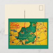 Carte postale de la forêt nationale d'Allegheny (Devant / Derrière)