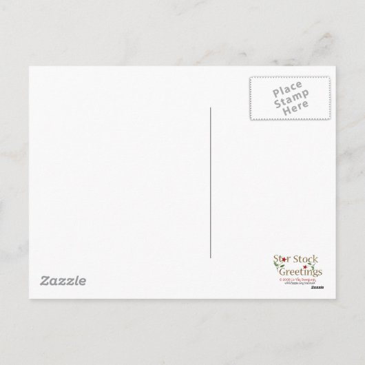 Carte postale de la frontière de vacances (Dos)