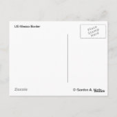 Carte postale de la frontière des États-Unis (Dos)