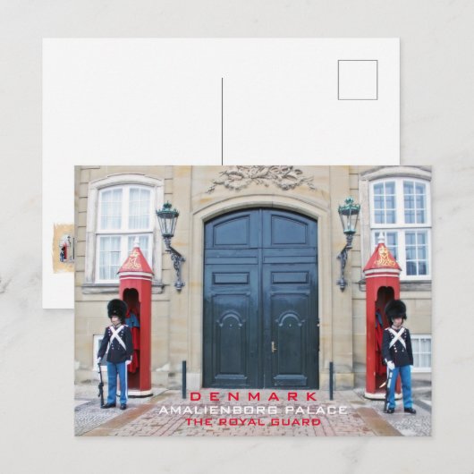 Carte postale de la Garde royale du Danemark ! (Devant / Derrière)