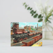 Carte postale de la gare (Debout devant)