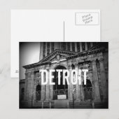 Carte postale de la gare centrale de Detroit Michi (Devant / Derrière)