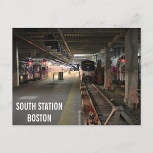 Carte postale de la gare de Boston South Station